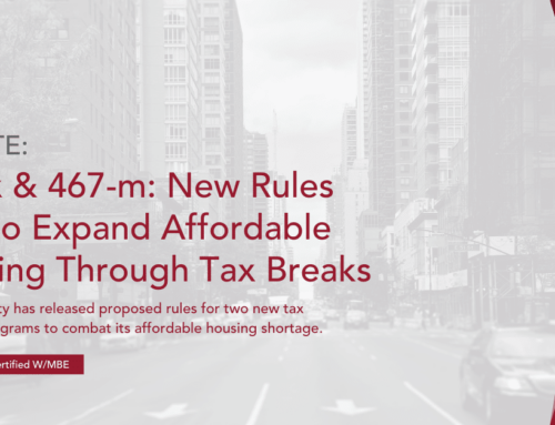 485-x & 467-m: New Rules Aim to Expand Affordable Housing Through Tax Breaks