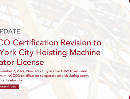 DOB: NCCCO Certification Revision to New York City Hoisting Machine Operator License