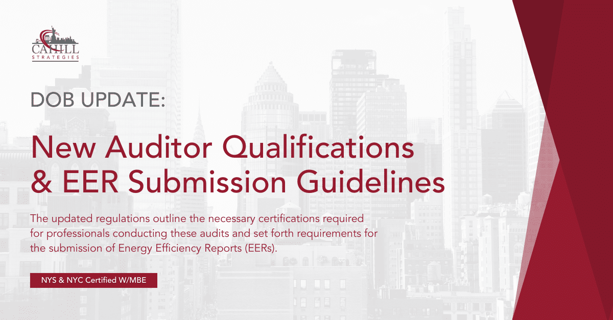 Auditor Qualifications & EER Submission Guidelines