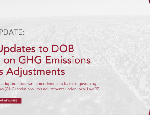 Key Updates to DOB Rules on GHG Emissions Limits Adjustments