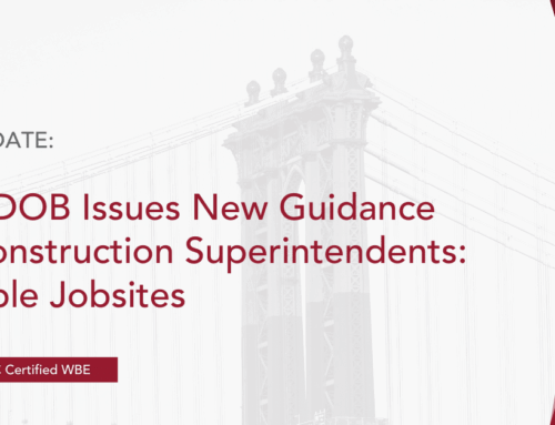 NYC DOB Issues New Guidance for Construction Superintendents: Multiple Jobsites