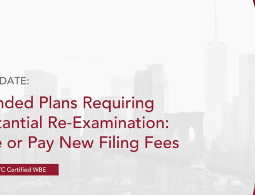 DOB Service Notice: Amended Plans Requiring Substantial Re‑Examination Refile or Pay New Filing Fees