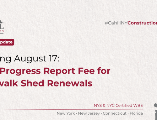 Follow-Up #1: Sidewalk Shed Renewals to Require Progress Reports, New $90 Fee
